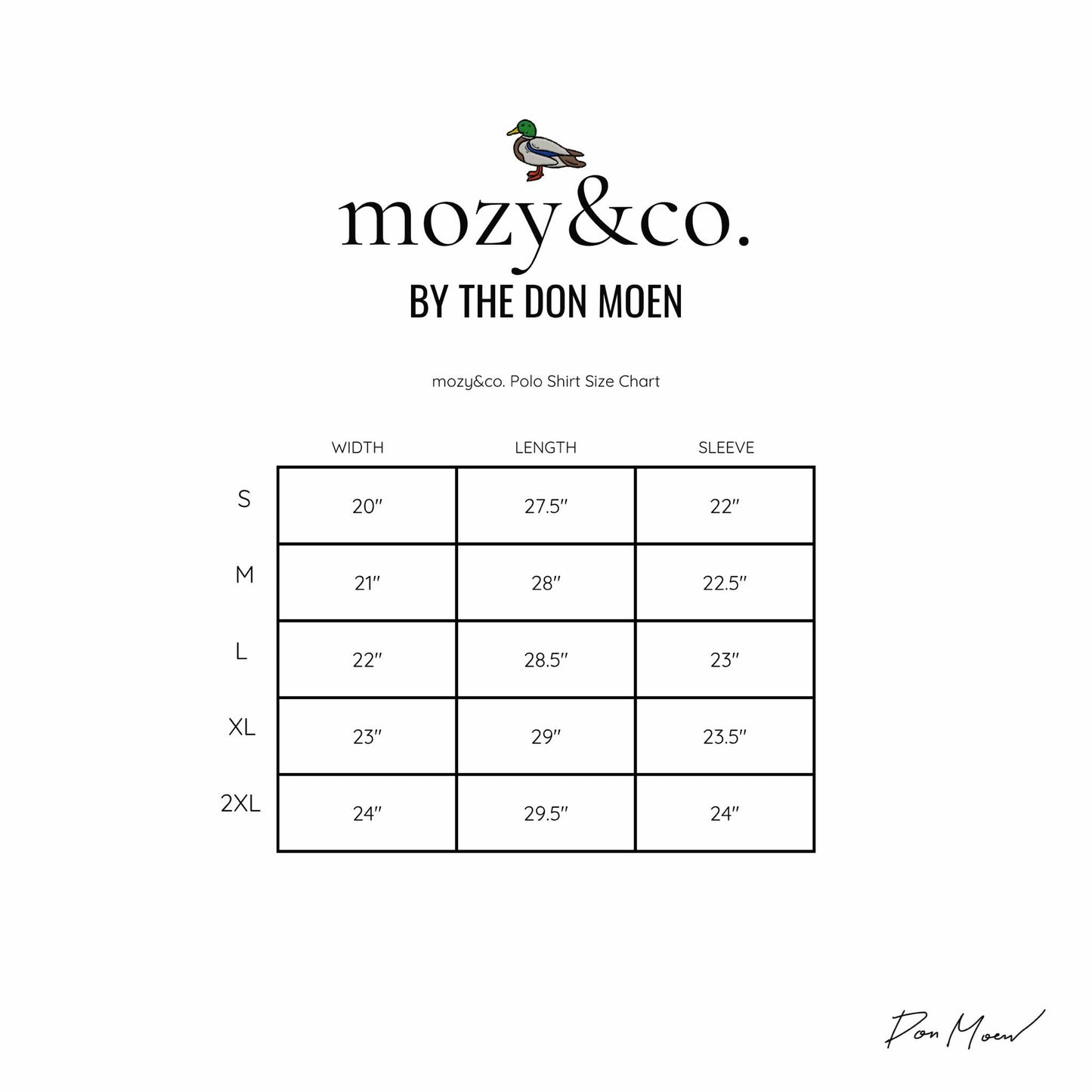 mozy&co. "Fairway" Polo Shirt in Jet Black
