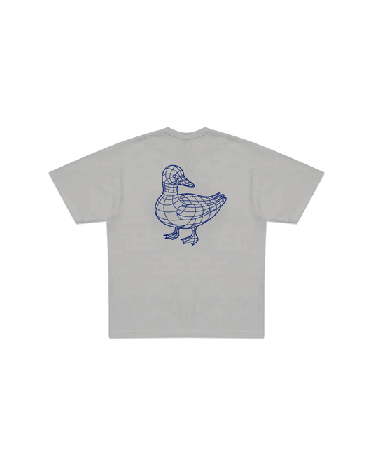 mozyandco. "Frame" Tee in Cement Gray