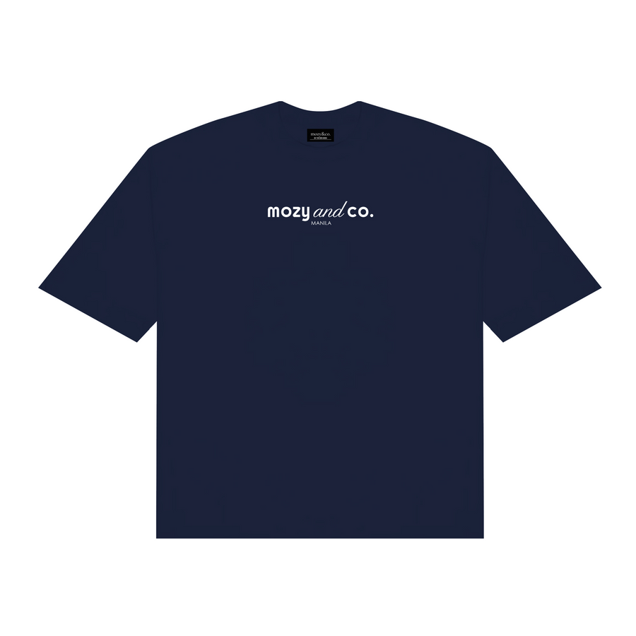 mozy&co. "Sporty & Rich" Tee in Navy Blue
