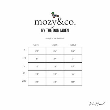 mozy&co. "Threads" Tee in White with White Thread