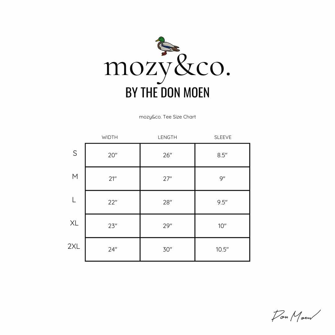 mozy&co. "Threads" Tee in Blue with Orange Thread