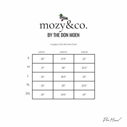 mozy&co. "Fairway" Polo Shirt in Gray