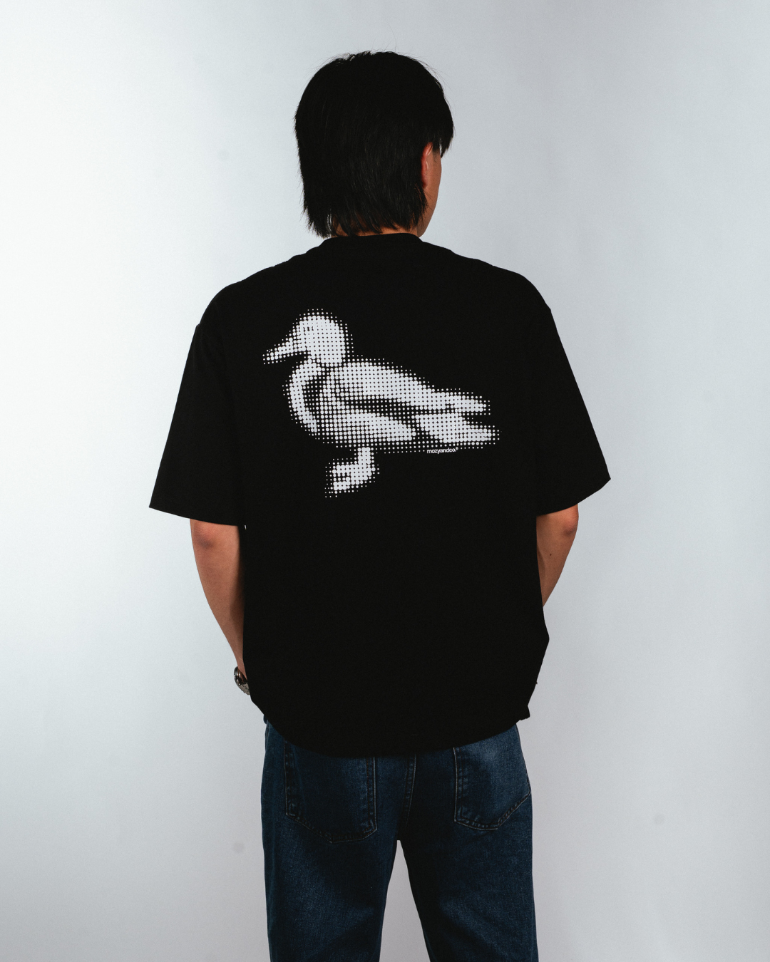 Dotwork Tee in Jet Black
