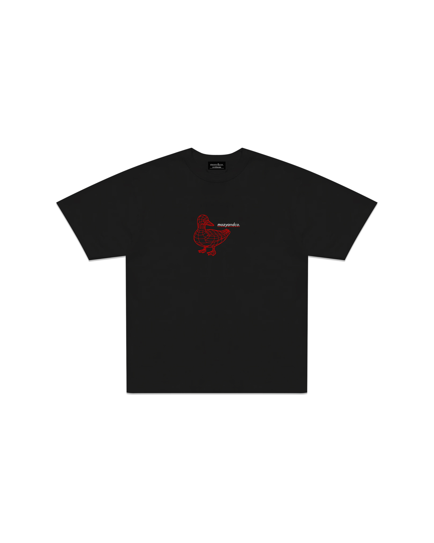 mozyandco. "Frame" Tee in Jet Black