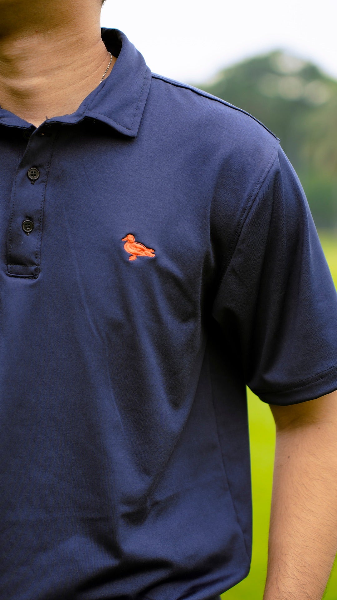mozy&co. "Fairway" Polo Shirt in Navy Blue