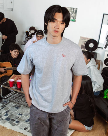 Outline Tee in Sporty Gray
