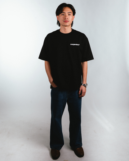 Dotwork Tee in Jet Black