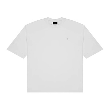 mozy&co. "Threads" Tee in White with White Thread