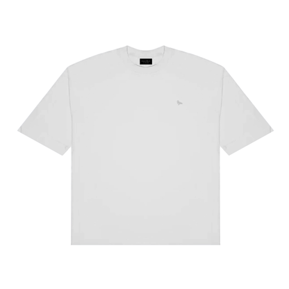mozy&co. "Threads" Tee in White with White Thread
