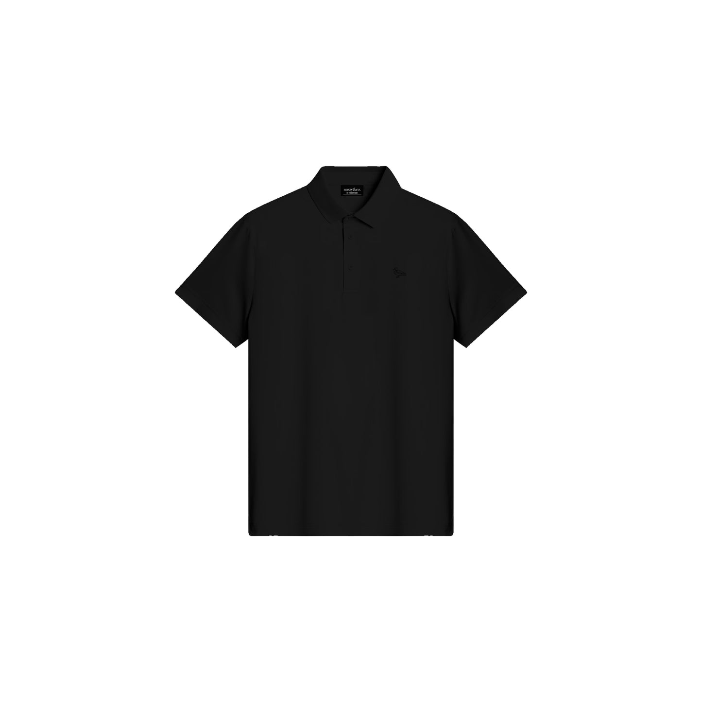 mozy&co. "Fairway" Polo Shirt in Jet Black